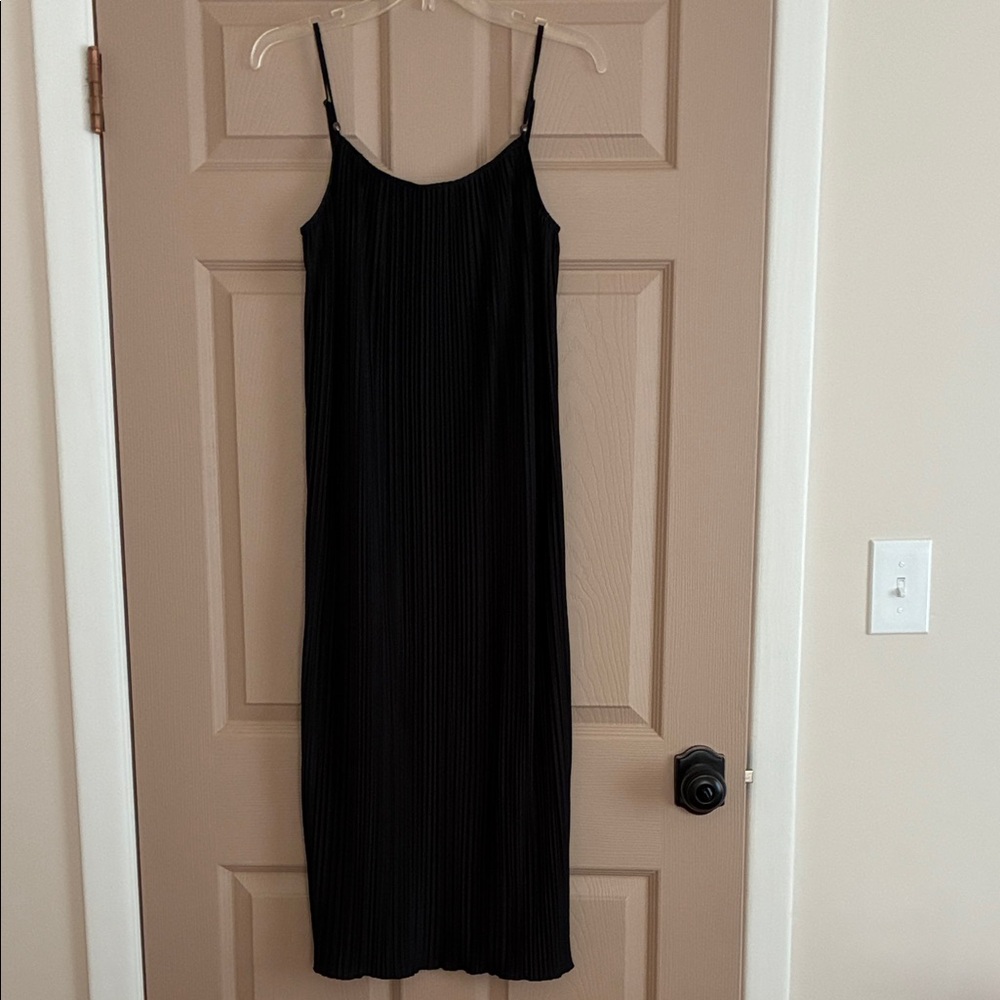 Rails Black Pleated Slip Dress - Lightweight Women's Dress